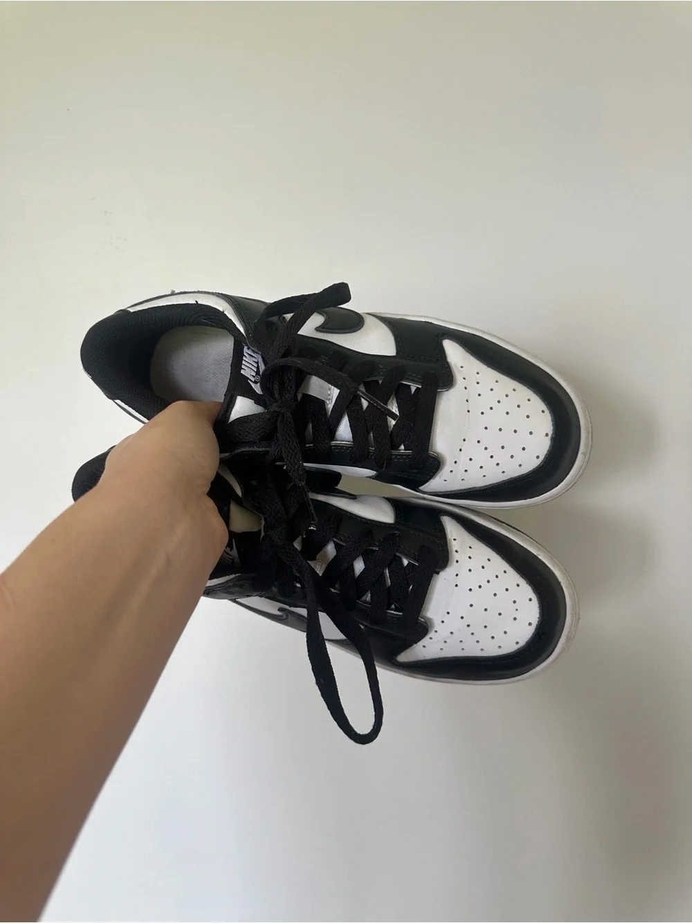 Nike Dunk Low Panda Black White Sneakers 6Y Youth / Women’s 7.5 EUC
